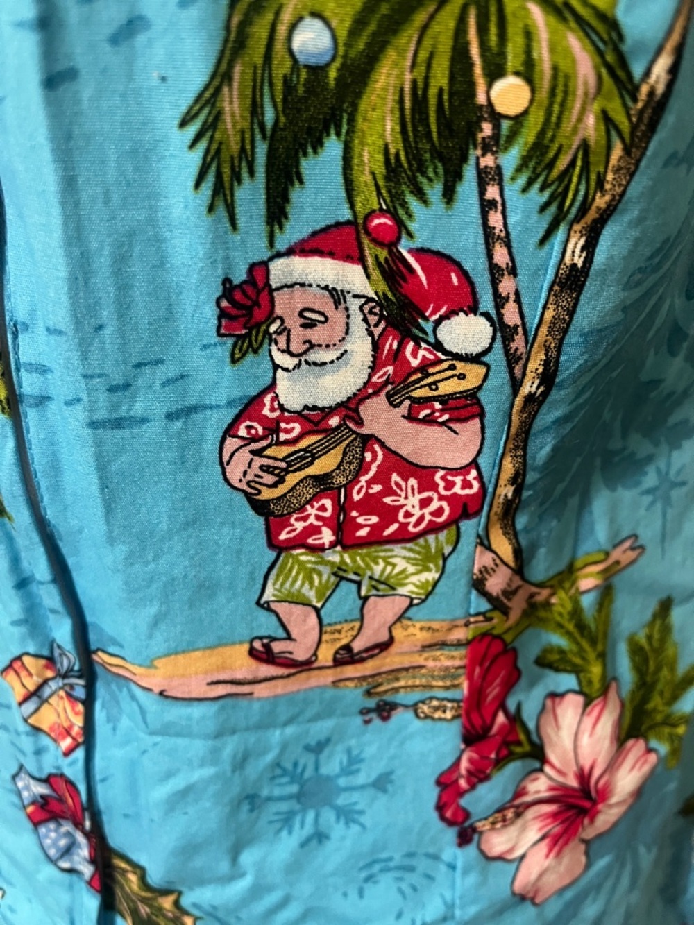 Turquoise Tropical Print Women's Swim Coverup Dress - Picture 7 of 13